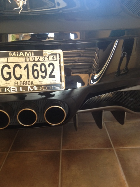 Ferrari exhaust and diffuser detail